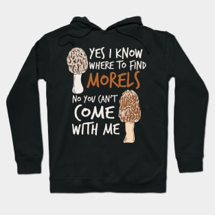 Morel Hunting design for a Mushroom Hunter Hoodie